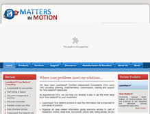 Tablet Screenshot of mattersinmotion.com